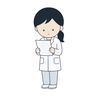 給料明細を見て浮かない表情のイメージ